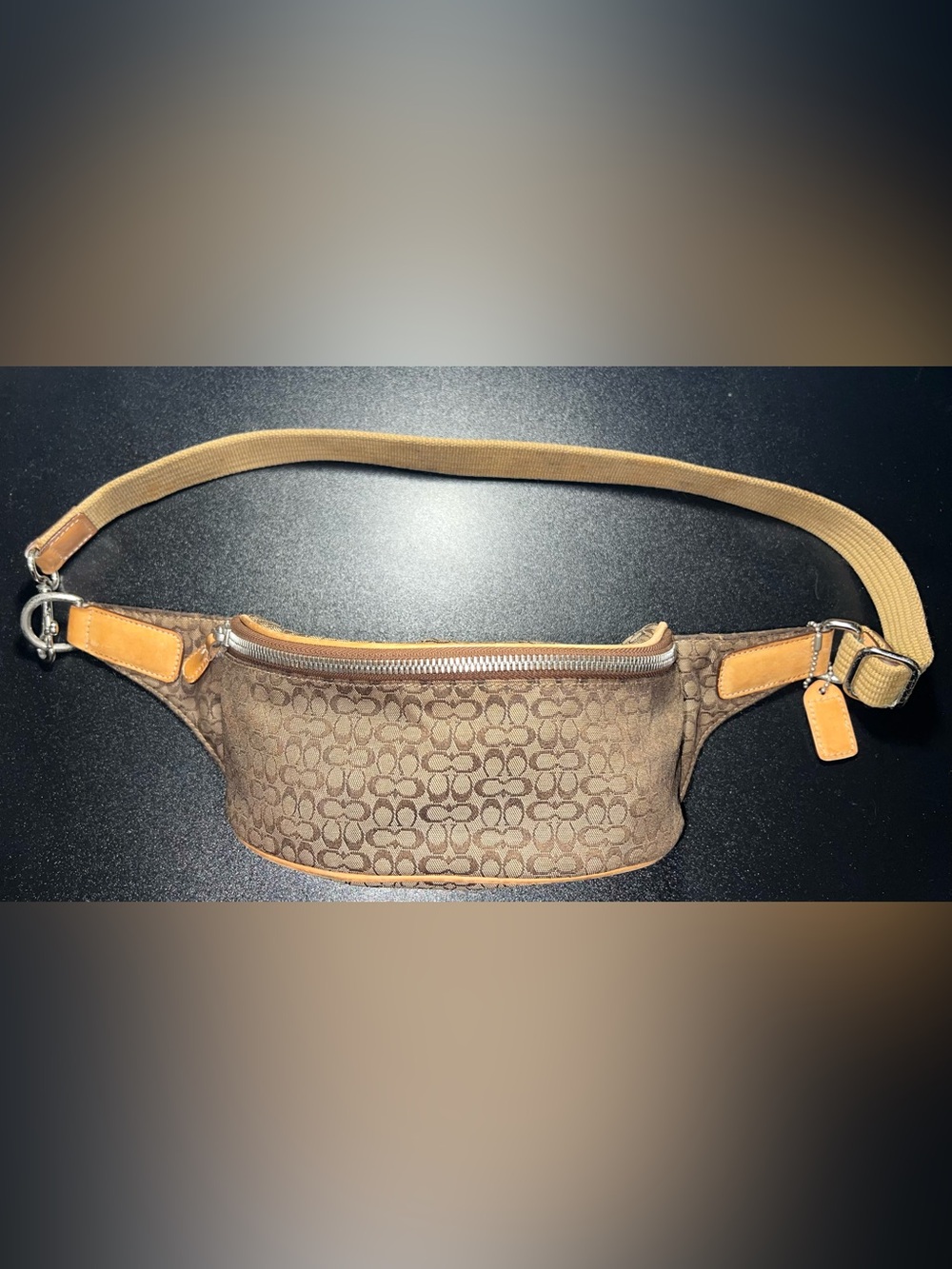 Women's Beige Patterned Crossbody Bag - Neutral Tan